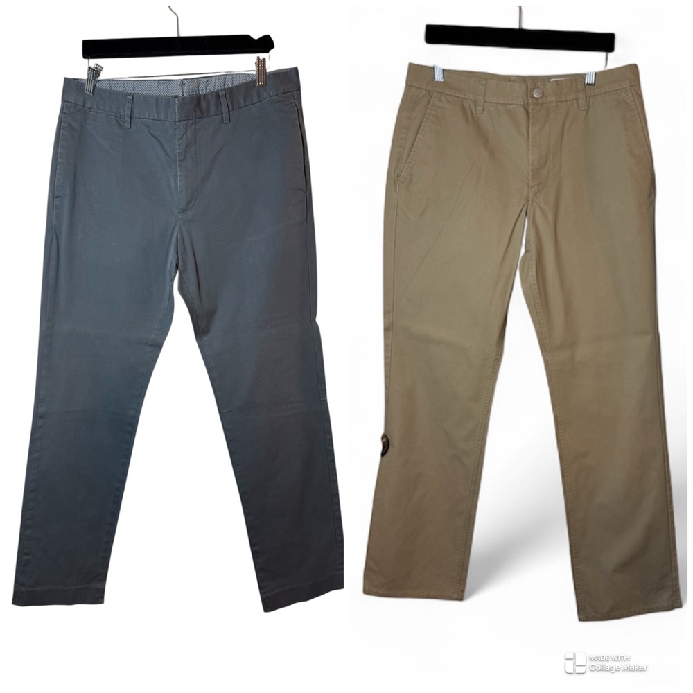 Bonobos Gray and Tan Chinos for Men size 34/32